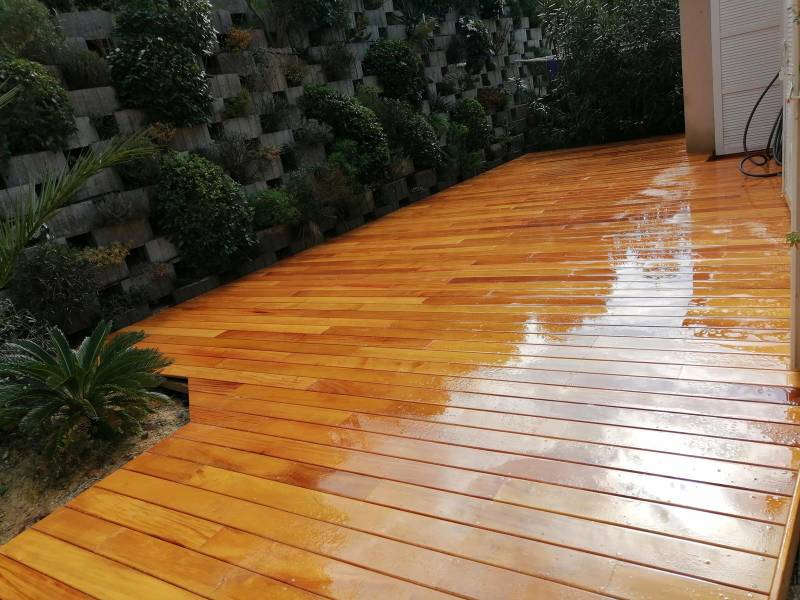 Terrasse en bois exotique Garapa Marseille